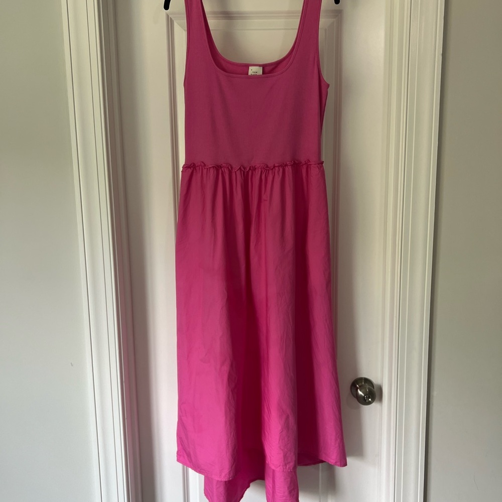 A New Day Pink Sleeveless High Low Sundress